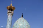 آیین سیاه‌پوشان و تعویض پرچم گنبد حرم حضرت شاهچراغ‌(ع)