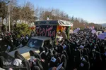 تشییع و خاکسپاری پیکر ۲ شهید گمنام دفاع مقدس در مشهد

