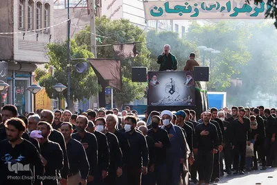 دسته عزاداری هیئت رزمندگان اسلام شهر زنجان