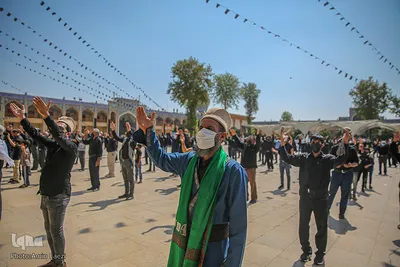 عزاداری روز تاسوعا در حرم مطهر شاهچراغ (ع)