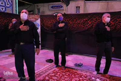 مراسم عزاداری شب عاشورا_آستان مقدس امامزادگان محمد و سکینه خاتون علیهماالسلام کرج‎‎