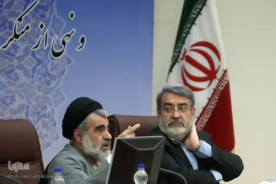  عبدالرضا رحمانی‌فضلی، وزیر کشور و حجت‌الاسلام سیداحمد زرگر، دبیر ستاد امر به معروف و نهی از منکر