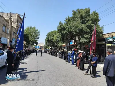 مراسم عزاداری خیابانی رحلت پیامبر اکرم (ص) در اهر