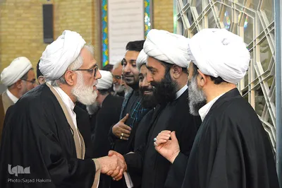 مراسم چهلمین روز ارتحال آیت الله شاه آبادی در قم