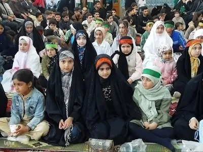 عزاداری و اجتماع حماسی نوجوانان و جوانان امام رضایی در اهر