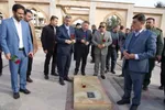 غبارروبی گلزار شهدای شهرستان پلدختر با حضور استاندار لرستان