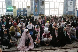 جشن روز دختر با حضور خدام حرم مطهر رضوی در مسجد جوادالائمه اهواز
