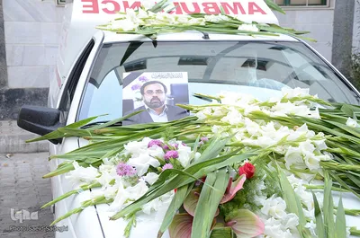 مراسم وداع با پیکر محمد محمدپور مدیرکل فرهنگ و ارشاد اسلامی آذربایجان شرقی