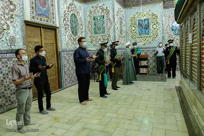 سیاهپوشان آستان مقدس امامزاده حسین (ع) قزوین