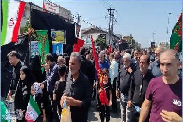راه‌پیمایی باشکوه مردم شهرستان نکا در اربعین حسینی‌(ع)