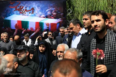 مراسم تشییع و خاکسپاری شهید گمنام در فدراسیون تکواندو 