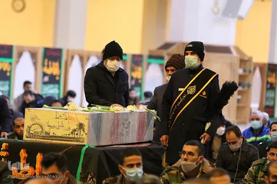 مراسم وداع با پیکر مطهر شهدای تازه تفحص شده در شیراز‎‎