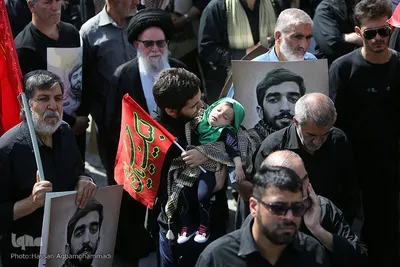 مراسم تشییع پیکر شهید محسن حججی در تهران