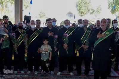 تجدید میثاق خدام حرم مطهر حضرت سیدعلاءالدین حسین(ع) با حضرت احمدبن موسی(ع)‎‎