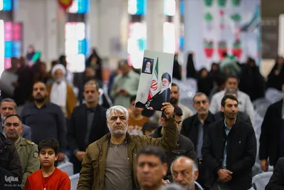 مراسم چهلم شهدای حوادث دی‌ماه در گلستان شهدای اصفهان