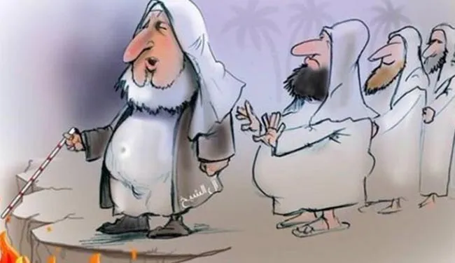 Ərəbistanın baş müftisinin BƏƏ qəzetində karikaturası