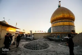 تعویض پرچم حرم حضرت عبدالعظیم(ع)