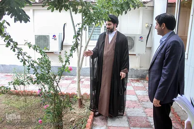حضور حجت‌الاسلام طباطبایی،‌رئیس حوزه هنری خوزستان در تحریریه ایکنا خوزستان 
