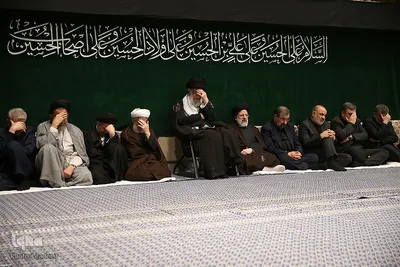 اولین شب مراسم عزاداری حضرت اباعبدالله الحسین(ع) در حسینیه امام خمینی(ره)