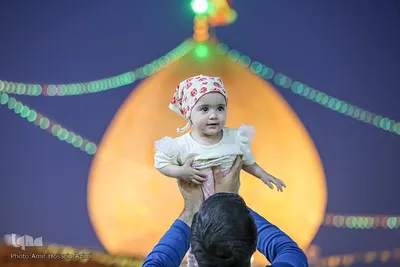 مراسم شب ولادت امام موسی کاظم(ع) در حرم مطهر