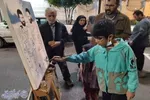 موج پنجاه و هفتمین شب اجتماع مردم  بابلسر  در  میدان شهدای بیت المقدس