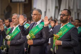 تجدید بیعت خادمان حرم مطهر امام علی در عید غدیر خم