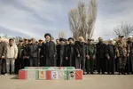 وداع باشکوه مردم دارالارشاد با شهدای مرزبان اردبیلی