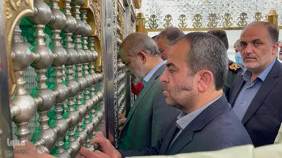 حضور وزیر کشور در امامزاده طبس