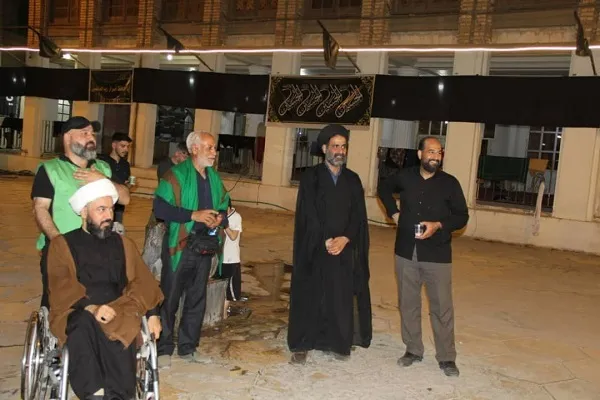 بازدید معاون فرهنگی بعثه رهبری در عتبه کاظمین از موکب سیدالشهدا(ع) استان مرکزی