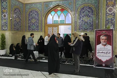 رونمایی از سنگ مزار شهید ایزدی در قم