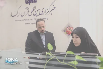 حضور محمد هادی صلح جو مدیر رادیو قرآن به مناسبت روز خبرنگار در تحریریه ایکنا