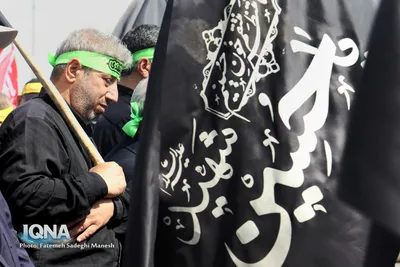 زائران و مجاوران در مسجد مقدس جمکران جهت عرض تسلیت به امام زمان