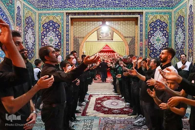 عزاداری شب ششم محرم حسینیه اعظم زنجان‎‎