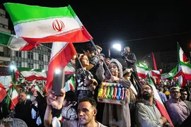 مراسم بدرقه تیم ملی فوتبال ایران در میدان انقلاب