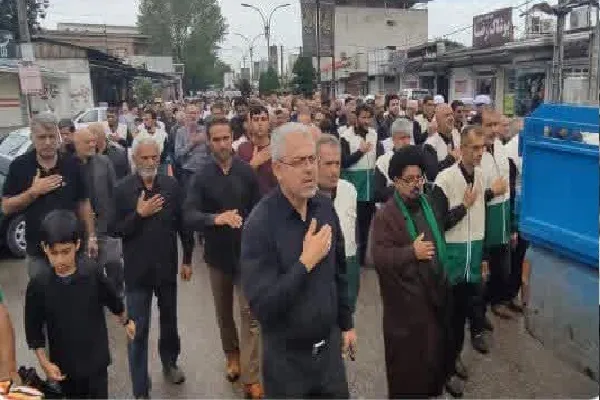 عزاداری خادمیاران رضوی در بابلسر