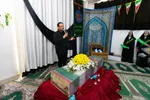 آیین استقبال از پیکر شهید گمنام در دبستان کمائی اصفهان