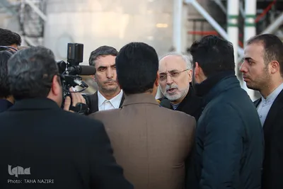 بازدید رئیس سازمان انرژی اتمی کشور از تاسیسات هسته‌ای خنداب