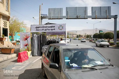 تونل‌های ضدعفونی کننده خودرو در شیراز