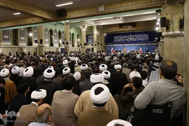 دیدار مسئولان نظام و سفرای کشورهای اسلامی با رهبر انقلاب