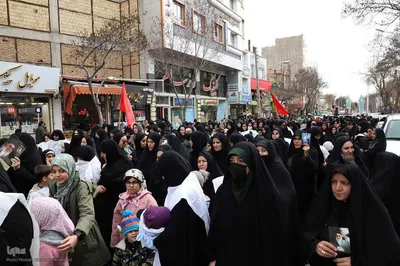 مراسم تجمع مردم اهر در سوگ رهبر شهید انقلاب