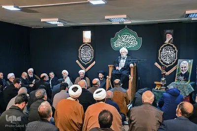 مراسم عزاداری شهادت حضرت فاطمه (س) در بیت امام جمعه تبریز
