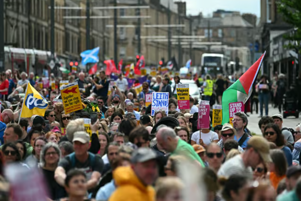 Anti-Racism Rally Draws Thousands following Anti-Muslim Hate Crimes in Edinburgh
