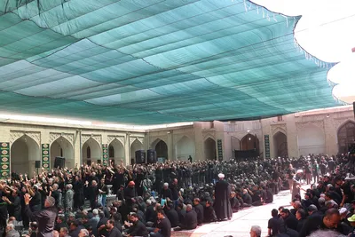 مراسم سنتی 13 محرم در مسجد ملااسماعیل یزد‎