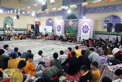 مراسم اعتکاف دانش آموزی در سمنان