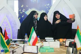 اتاق داوران مسابقات قرآن بانوان در هتل ارم