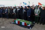 تدفین پیکر شهید گمنام دفاع مقدس دراهر