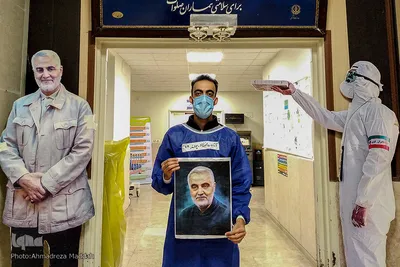 استقبال مدافعان سلامت از پویش «به نیت حاج قاسم»‎‎