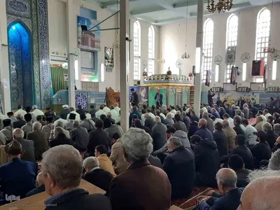 حضور سبزپوشان انتظامی در نماز جمعه اهر و گرامیداشت هفته انتظامی
