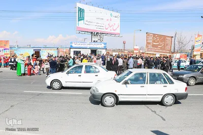 آیین استقبال از مسافران نوروزی در اراک