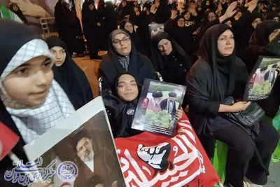 مردم بابلسر در یکصد و بیست‌وهشتمین اجتماع انقلابی با رهبر شهید وداع کردند